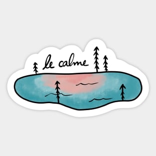 Calm Lake Sticker